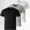 Meilleure vente 🔥 Lot De 3 Tee 👚 Shirts 50325388 Noir Blanc Gris Chiné de BOSS 🛒