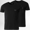 Remise ❤️ Lot De 2 Tee 👕 Shirts 50325405 Noir de BOSS 😀