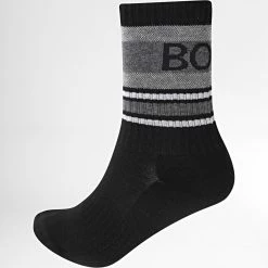 Coupon ✔️ Paire De Chaussettes QS Rib 50442795 Noir de BOSS ⌛
