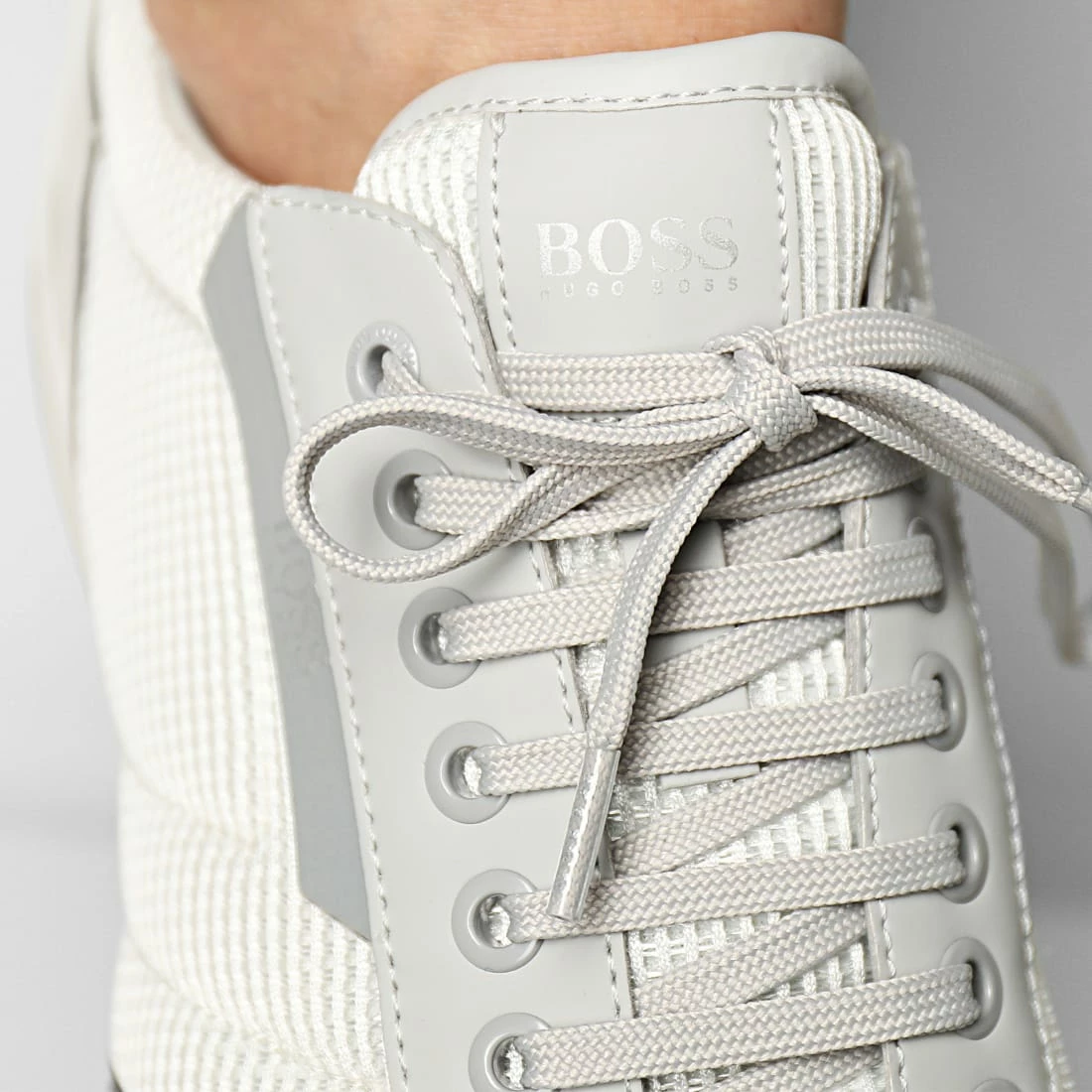 Meilleure affaire ⭐ Baskets Saturn Low Mesh 50455313 Open White de BOSS 😉 – Image 3