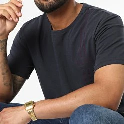 Coupon 🌟 Tee 👕 Shirt 50460239 Bleu Marine de BOSS 👏