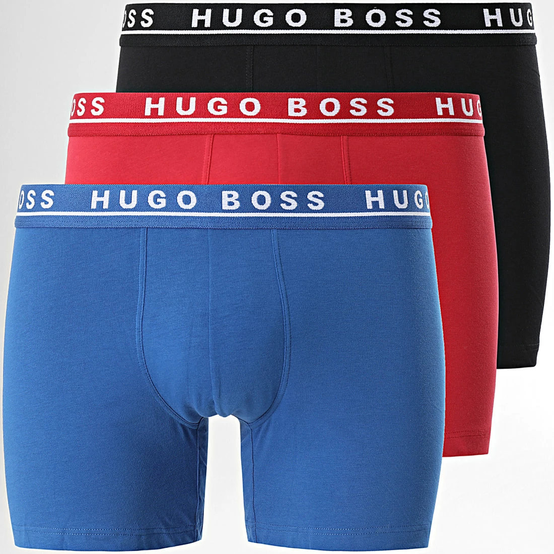 Meilleur prix 🎉 Lot De 3 Boxers 50325404 Noir Rouge Bleu de BOSS 🤩