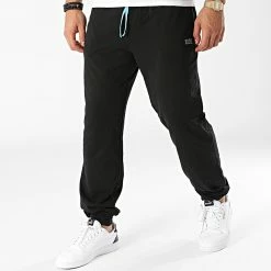 Grosses soldes 👍 Pantalon Jogging Mix And Match 50381880 Noir de BOSS 🛒