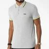 Meilleure vente 😀 Polo Manches Courtes Paddy 50398302 Gris Chiné de BOSS 👏