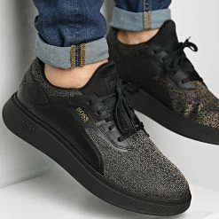 Offres 😉 Baskets Bulton Runner 50460000 Black de BOSS 👍