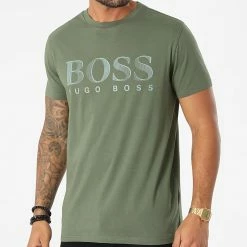 Meilleure affaire ✔️ Tee 👚 Shirt 50407774 Vert Kaki de BOSS 🧨