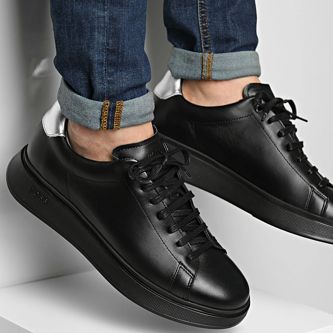 Nouveau ✔️ Baskets Bulton Runner 50465468 Black de BOSS 👏