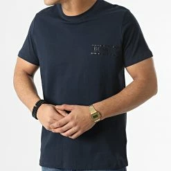 Nouveau 🌟 Tee 👚 Shirt 50426319 Bleu Marine de BOSS 😍