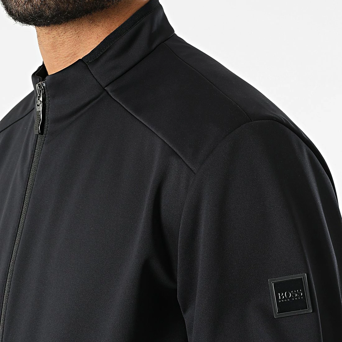 Nouveau 🤩 Veste Zippée J Goro 50461233 Noir de BOSS 👏 – Image 2