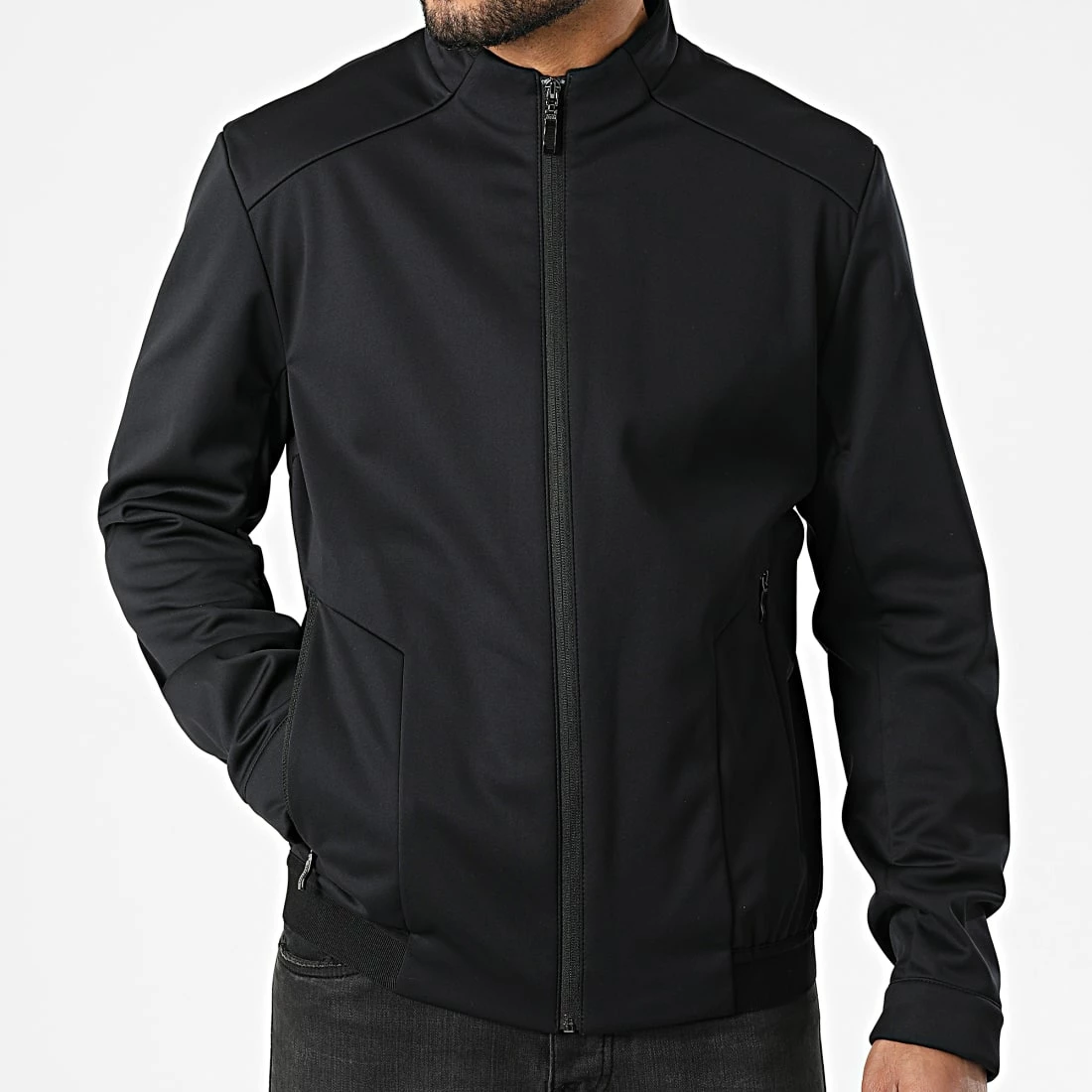 Nouveau 🤩 Veste Zippée J Goro 50461233 Noir de BOSS 👏 – Image 3