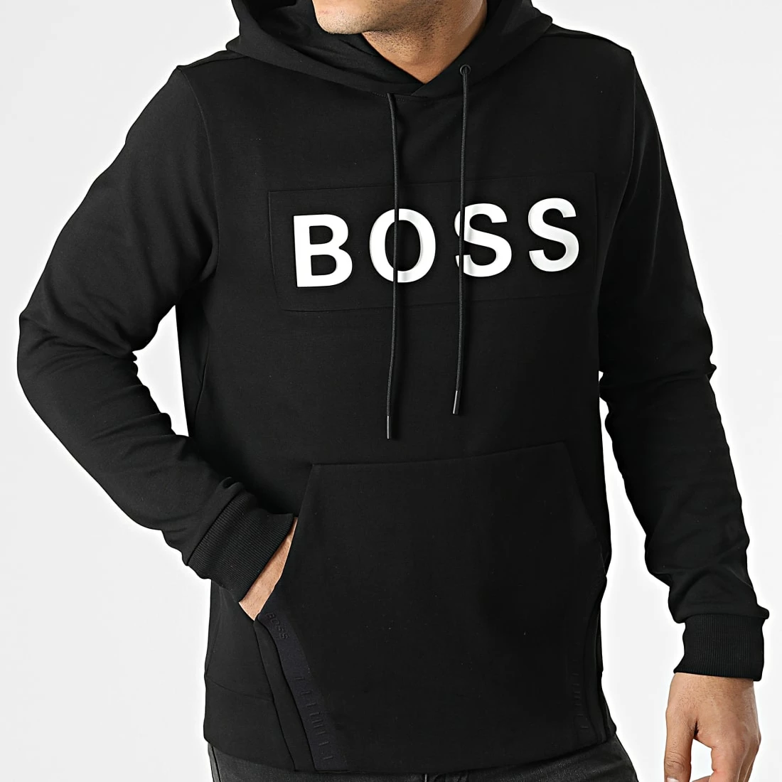 Nouveau 🥰 Sweat Capuche Soody 1 50461617 Noir de BOSS 💯 – Image 3