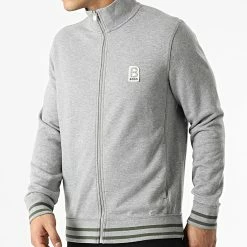 Vente flash 😀 Veste Zippée 50462546 Gris Chiné de BOSS 🤩