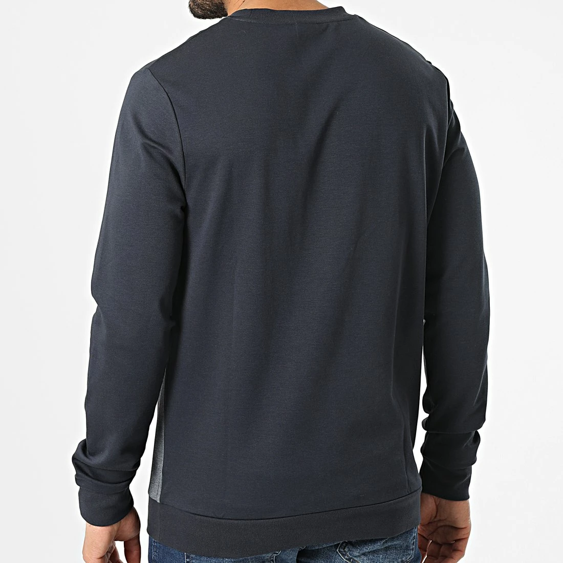 Meilleure vente 😍 Sweat Crewneck 50464908 Bleu Marine Doré de BOSS 🤩 – Image 4