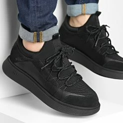 Promo ✨ Baskets Bulton Runner Mix 50465589 Black de BOSS 🎁