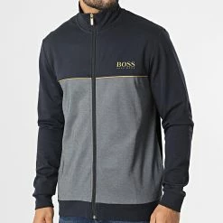 Acheter ✔️ Veste Zippée 50465026 Bleu Marine Doré de BOSS ✔️
