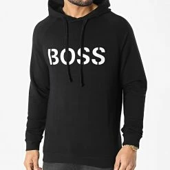 Nouveau 💯 Sweat Capuche 50465044 Noir de BOSS 💯