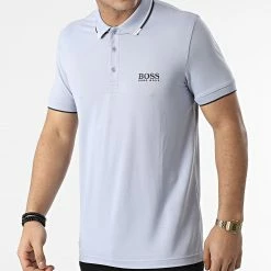 Meilleure vente 🥰 Polo Manches Courtes Paddy Pro 50430796 Bleu Clair de BOSS 🥰