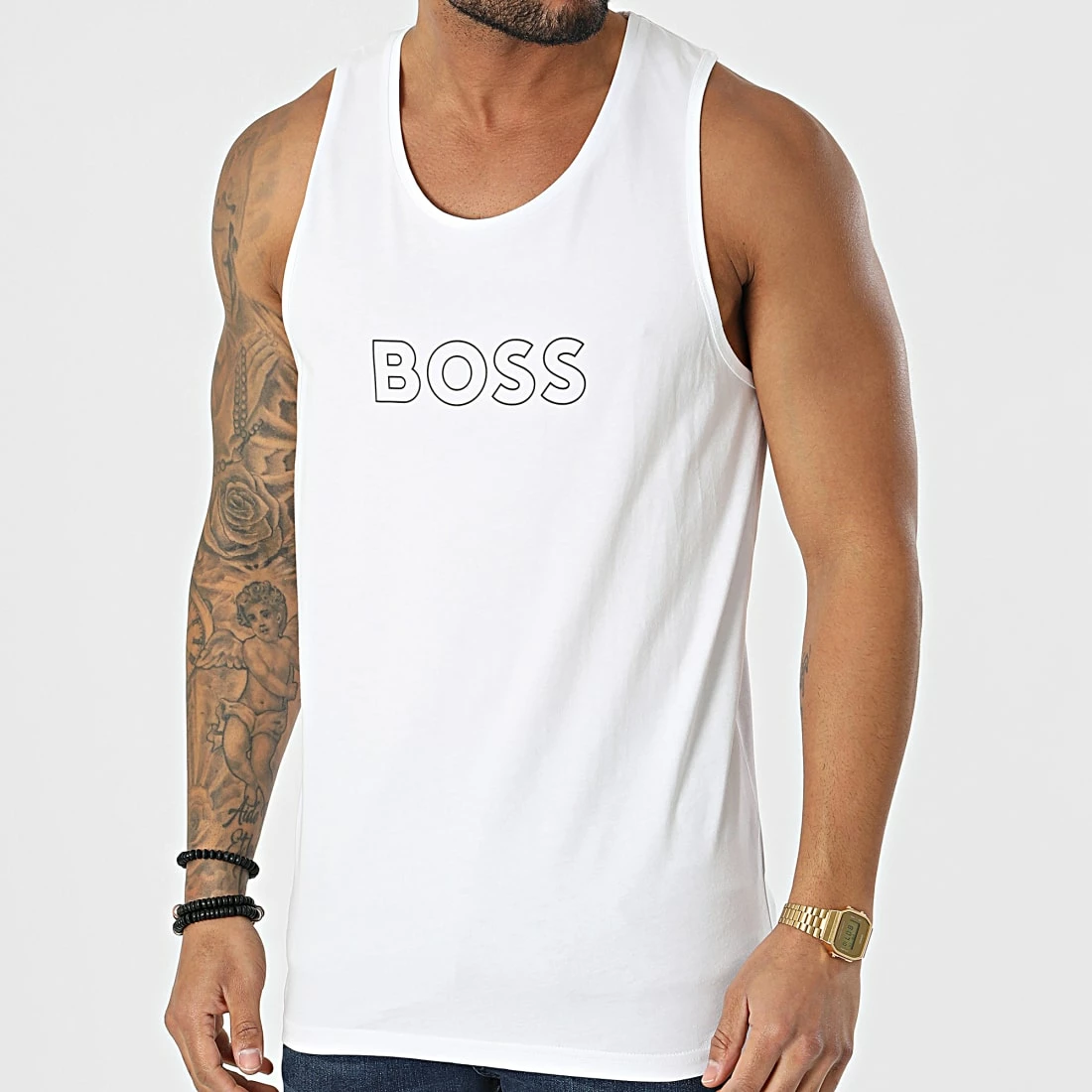 Top 10 🔔 Débardeur 50469301 Blanc de BOSS 🎁