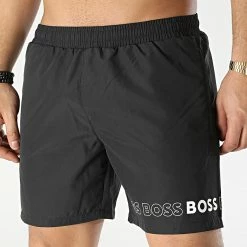 Le moins cher 🥰 Short De Bain 50469590 Noir de BOSS ❤️