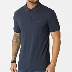 Grosses soldes 💯 Polo Manches Courtes 50461693 Bleu Marine de BOSS 💯
