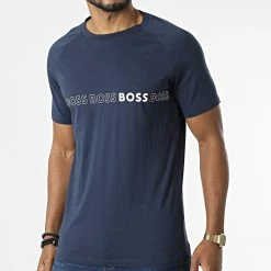 Le moins cher 🔥 Tee 👕 Shirt 50469290 Bleu Marine de BOSS 🌟