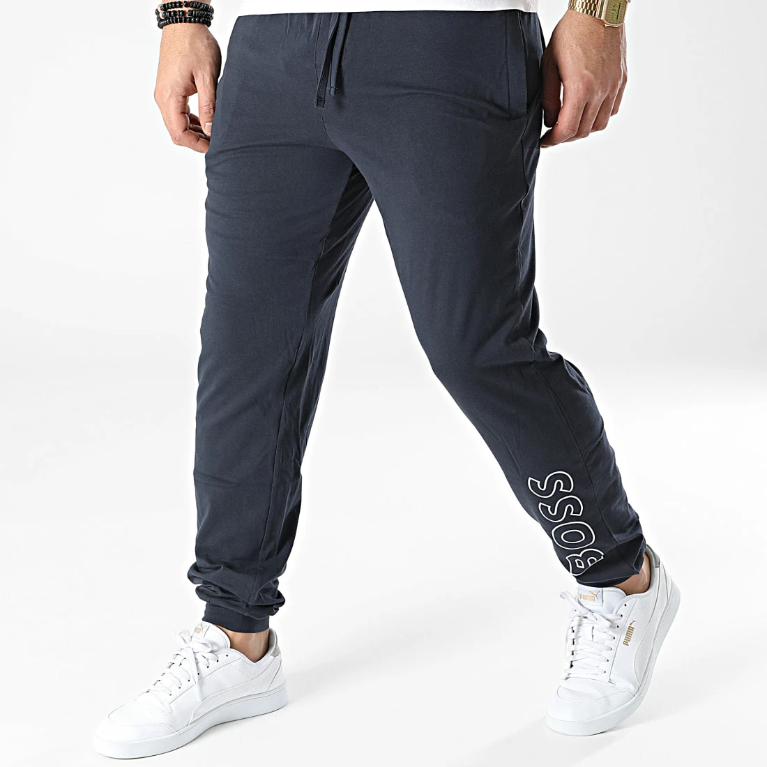 Coupon ✨ Pantalon Jogging 50465569 Bleu Marine de BOSS ❤️