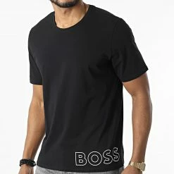 Sortie 🤩 Tee 👚 Shirt 50465555 Noir de BOSS 🛒
