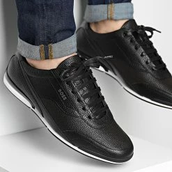 Meilleur prix 🛒 Baskets Saturn Low Profile 50470378 Black de BOSS 💯