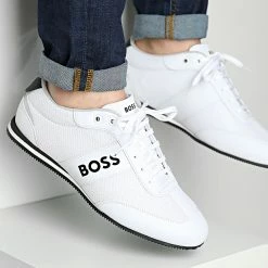 Le moins cher 🤩 Baskets Rusham Low Profile 50470180 White de BOSS 😉