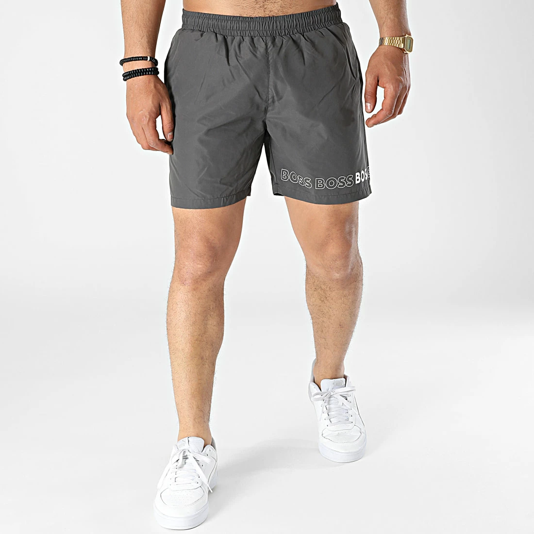 Acheter 🧨 Short De Bain Dolphin 50469300 Gris Anthracite de BOSS 🛒 – Image 3