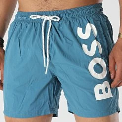 Bon marché ❤️ Short De Bain Octopus 50469594 Bleu Canard de BOSS 😀