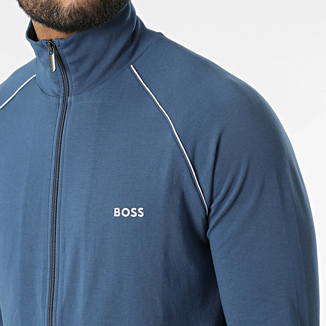 De gros 🧨 Veste Zippée 50469596 Bleu Marine de BOSS ✨ – Image 2