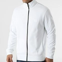 Le moins cher 👍 Sweat Zippé Capuche Zestart 50468428 Beige Clair de BOSS 🎉