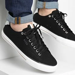 Le moins cher 🛒 Baskets Aiden Tennis 50470866 Black de BOSS 🛒