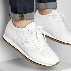 De gros 🎁 Baskets Parkour Runner 50470161 White de BOSS 🔔