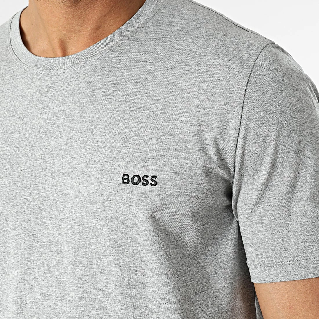 De gros 🥰 Tee 👚 Shirt Mix And Match 50469550 Gris Chiné de BOSS 👍 – Image 2