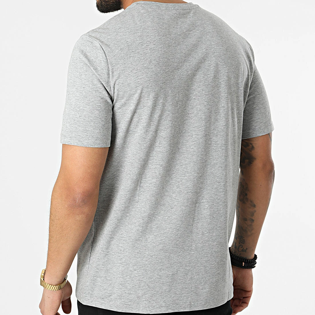 De gros 🥰 Tee 👚 Shirt Mix And Match 50469550 Gris Chiné de BOSS 👍 – Image 4