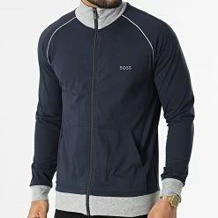 Meilleur prix ✔️ Veste Zippée Mix And Match 50469548 Bleu Marine de BOSS ⭐