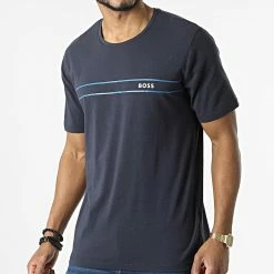 Remise 😀 Tee 👕 Shirt Urban 50465584 Bleu Marine de BOSS ❤️