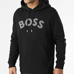 Meilleure vente 🔔 Sweat Capuche Soody 2 50469367 Noir de BOSS 🔥