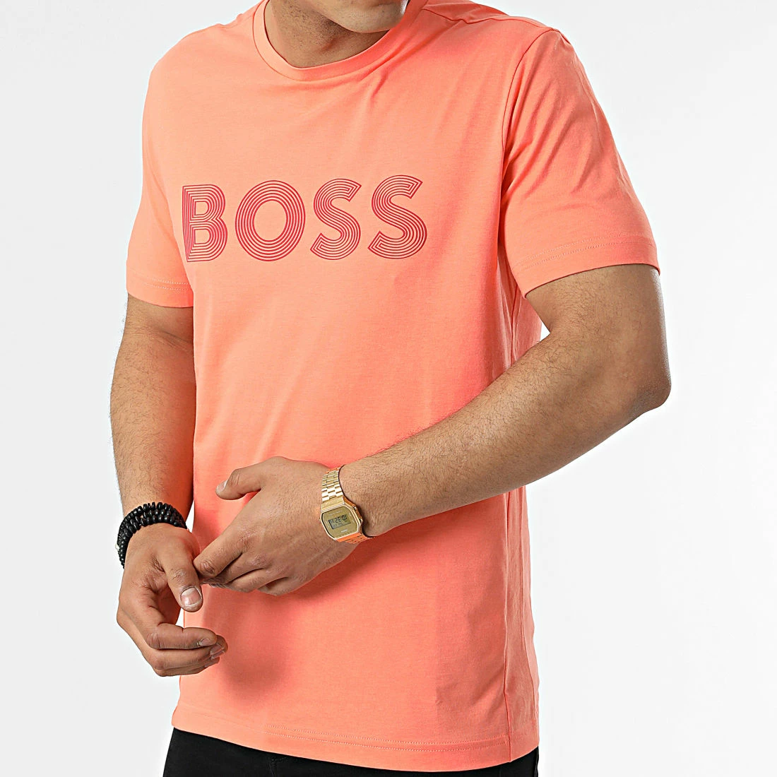 Le moins cher 🎁 Tee 👕 Shirt 50466608 Saumon de BOSS 🧨 – Image 3