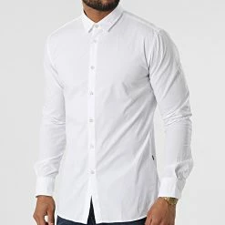 Acheter 😍 Chemise A Manches Longues Magneton 2 50467251 Blanc de BOSS ⭐