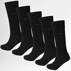 Nouveau 😍 Lot De 5 Paires De Chaussettes 50478221 Noir de BOSS 🔔
