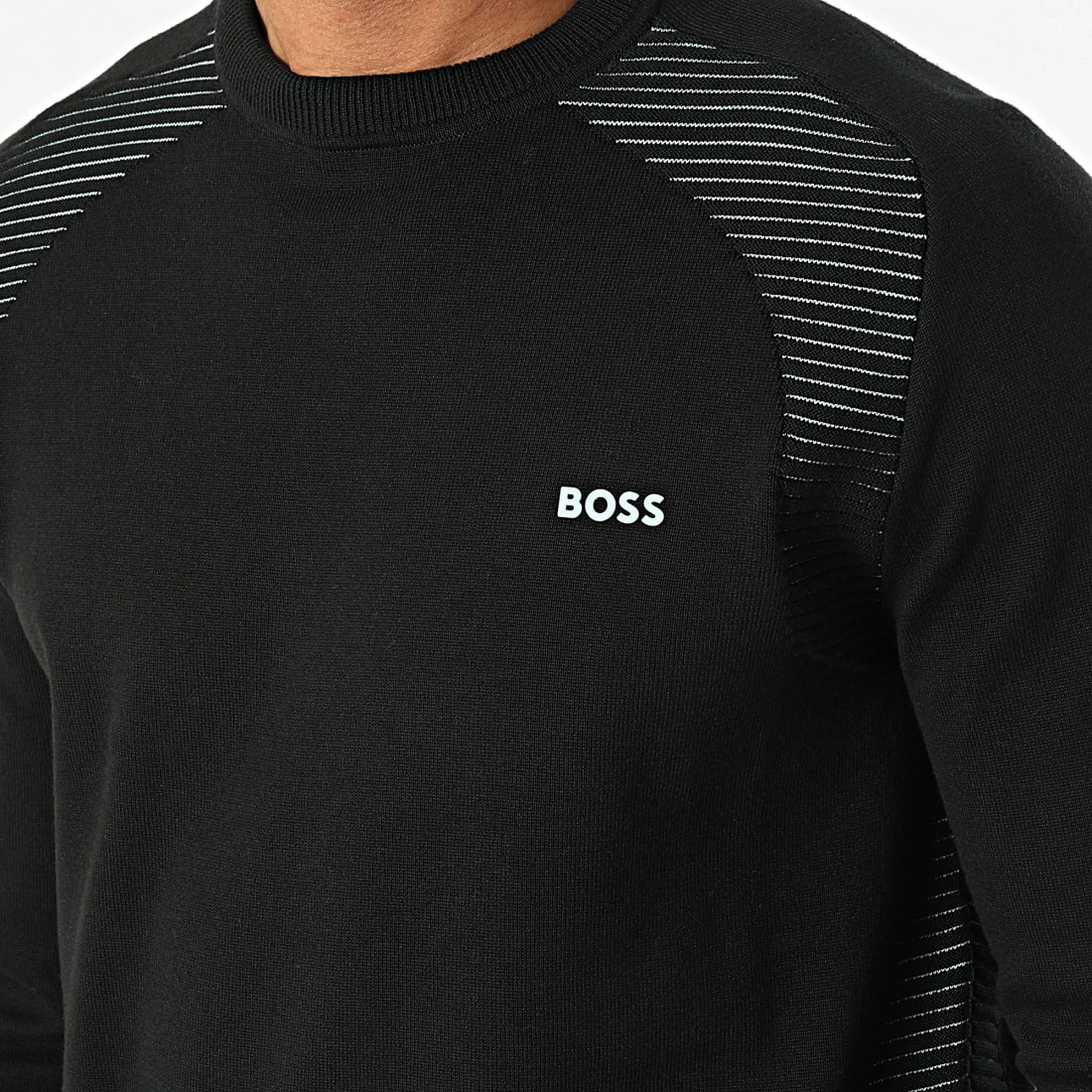 Remise 🌟 Sweat Crewneck Ramal 50471789 Noir de BOSS ✔️ – Image 2