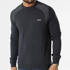 Budget 🤩 Sweat Crewneck Ramal 50471789 Bleu Marine de BOSS 🎁