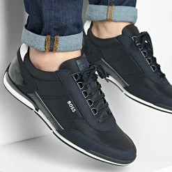 Tout neuf ❤️ Baskets Saturn Low Profile 50474872 Dark Blue de BOSS 😀