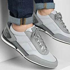 De gros ⌛ Baskets Saturn Low Profile 50474872 Open Grey de BOSS 🔔