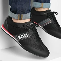 Remise 😍 Baskets Rusham Low Profile 50474746 Charcoal de BOSS ✨