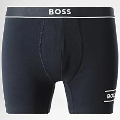 Vente flash 🎁 Boxer Logo 50472569 Bleu Marine de BOSS 🔥
