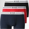 Vente flash 🎁 Lot De 3 Boxers 50460261 Noir Rouge Bleu Marine de BOSS ⌛
